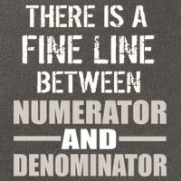 There Is A Fine Line Between Numerator And Denominator Cotton Canvas Backpack