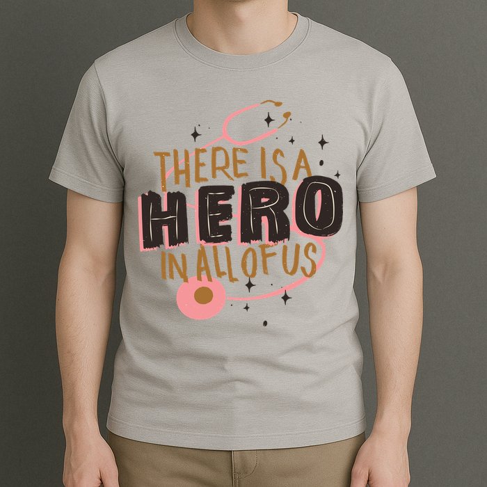 There Is A Hero In All Of Us Nurses Doctors T-Shirt