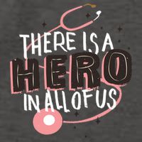 There Is A Hero In All Of Us Nurses Doctors Vector Backpack