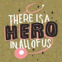 There Is A Hero In All Of Us Nurses Doctors Garment-Dyed Women's Muscle Tee