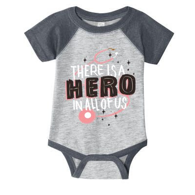 There Is A Hero In All Of Us Nurses Doctors Infant Baby Jersey Bodysuit
