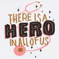 There Is A Hero In All Of Us Nurses Doctors Garment-Dyed Sweatshirt
