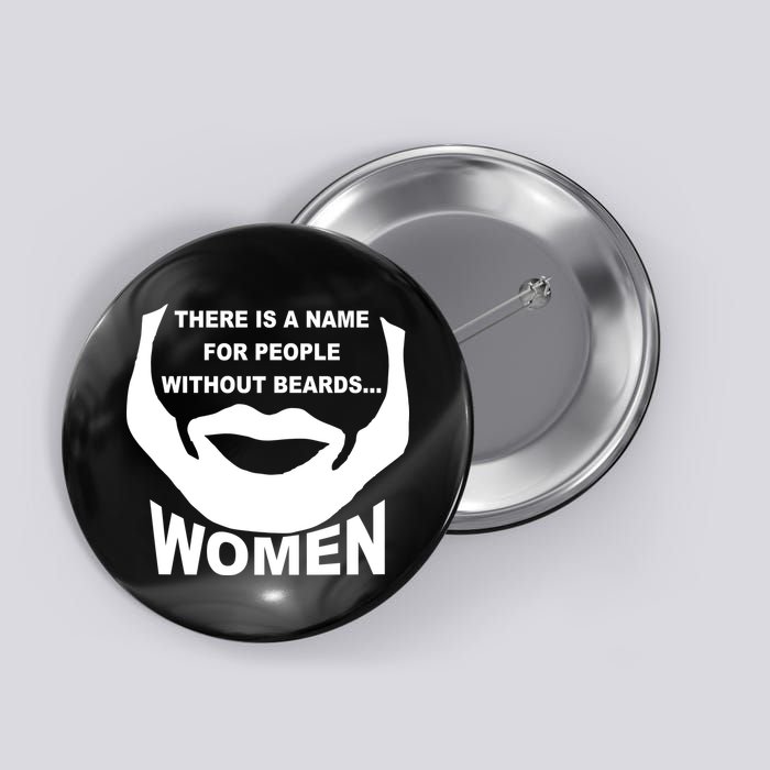 There is A Name For People Without Beards Women Button