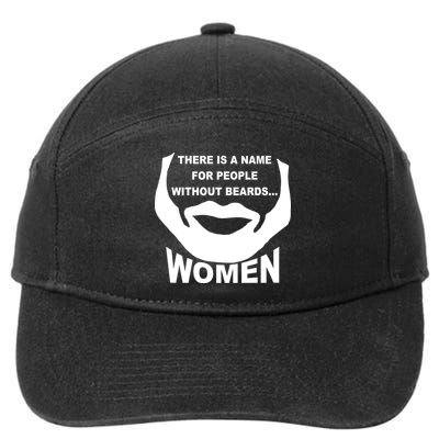 There is A Name For People Without Beards Women 7-Panel Snapback Hat