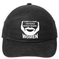 There is A Name For People Without Beards Women 7-Panel Snapback Hat