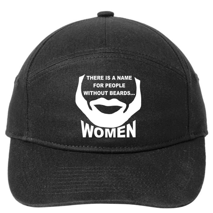 There is A Name For People Without Beards Women 7-Panel Snapback Hat