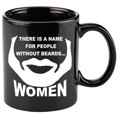 There is A Name For People Without Beards Women 11oz C Handle Ceramic Mug