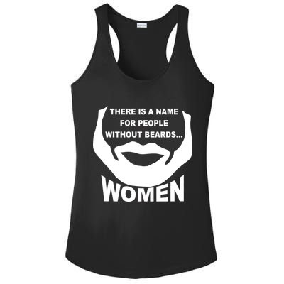 There is A Name For People Without Beards Women Ladies PosiCharge Competitor Racerback Tank