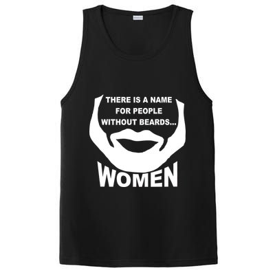 There is A Name For People Without Beards Women PosiCharge Competitor Tank