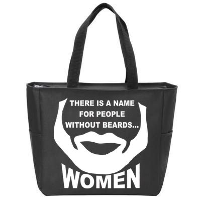 There is A Name For People Without Beards Women Zip Tote Bag