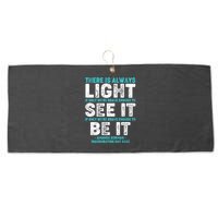 There Is Always Light  Amanda Gorman Inauguration Day 2021 Large Microfiber Waffle Golf Towel