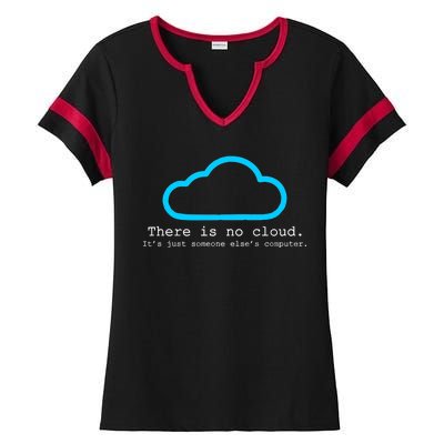 There is No Cloud. It's Just Someone Else's Computer. Ladies Halftime Notch Neck Tee