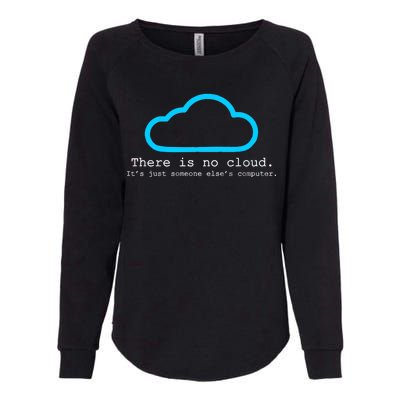 There is No Cloud. It's Just Someone Else's Computer. Womens California Wash Sweatshirt