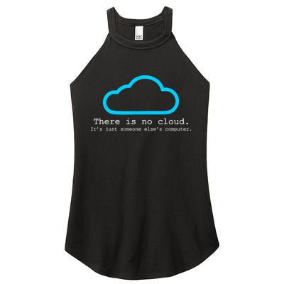 There is No Cloud. It's Just Someone Else's Computer. Women's Perfect Tri Rocker Tank