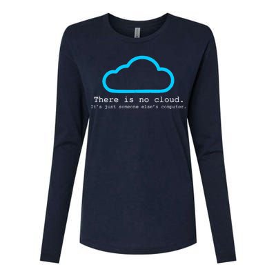 There is No Cloud. It's Just Someone Else's Computer. Womens Cotton Relaxed Long Sleeve T-Shirt