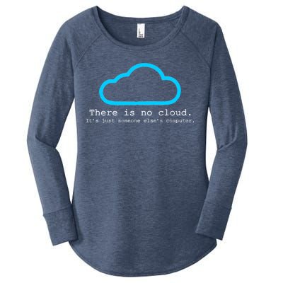 There is No Cloud. It's Just Someone Else's Computer. Women's Perfect Tri Tunic Long Sleeve Shirt