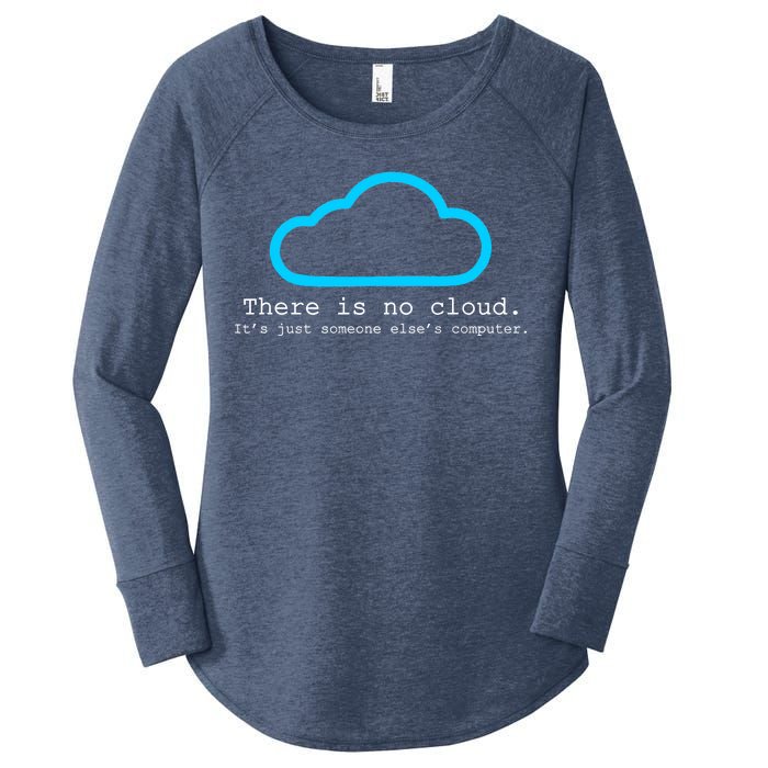 There is No Cloud. It's Just Someone Else's Computer. Women's Perfect Tri Tunic Long Sleeve Shirt