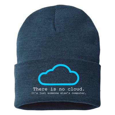 There is No Cloud. It's Just Someone Else's Computer. Sustainable Knit Beanie
