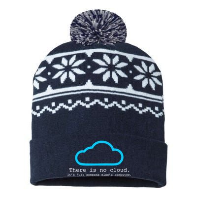 There is No Cloud. It's Just Someone Else's Computer. USA-Made Snowflake Beanie