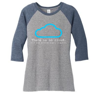 There is No Cloud. It's Just Someone Else's Computer. Women's Tri-Blend 3/4-Sleeve Raglan Shirt