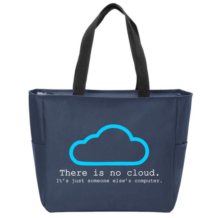 There is No Cloud. It's Just Someone Else's Computer. Zip Tote Bag