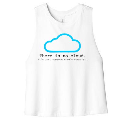 There is No Cloud. It's Just Someone Else's Computer. Women's Racerback Cropped Tank