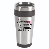 There Is No Crying In My Kitchen 16oz Travel Tumbler