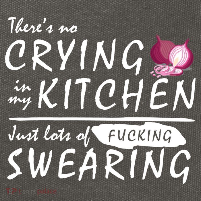 There Is No Crying In My Kitchen Cotton Canvas Backpack