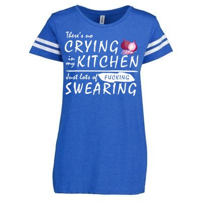 There Is No Crying In My Kitchen Enza Ladies Jersey Football T-Shirt