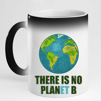 There is No Plan B Celebrate Earth Day 11oz Black Color Changing Mug