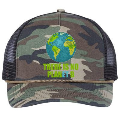 There is No Plan B Celebrate Earth Day Retro Rope Trucker Hat Cap