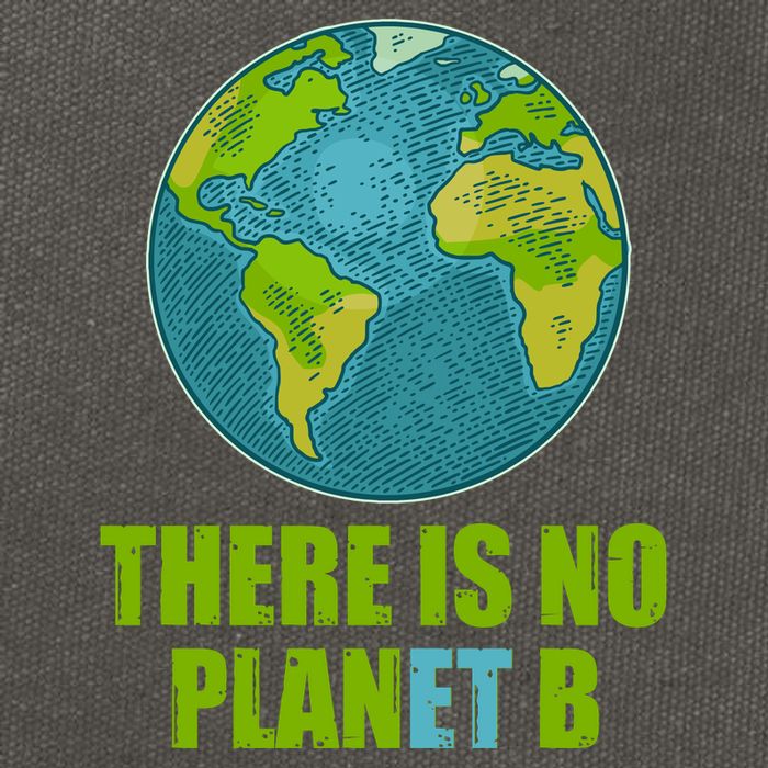 There is No Plan B Celebrate Earth Day Cotton Canvas Backpack