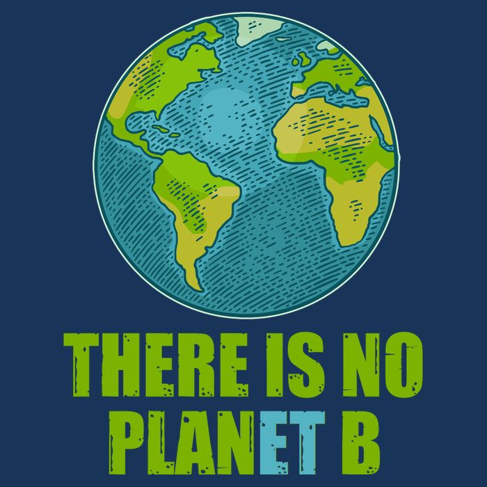 There is No Plan B Celebrate Earth Day 7 Panel Mesh Trucker Snapback Hat