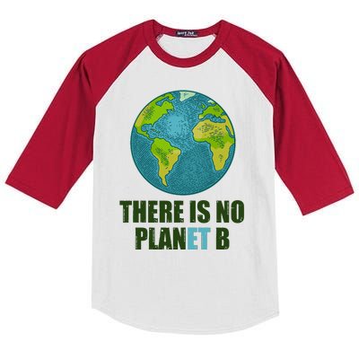 There is No Plan B Celebrate Earth Day Kids Colorblock Raglan Jersey