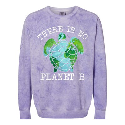 There is No Planet B Earth Colorblast Crewneck Sweatshirt