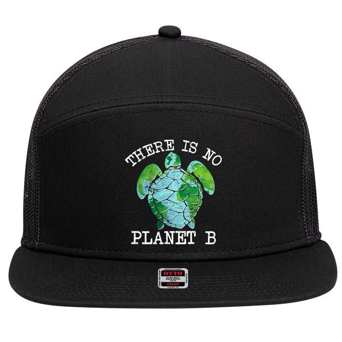 There is No Planet B Earth 7 Panel Mesh Trucker Snapback Hat