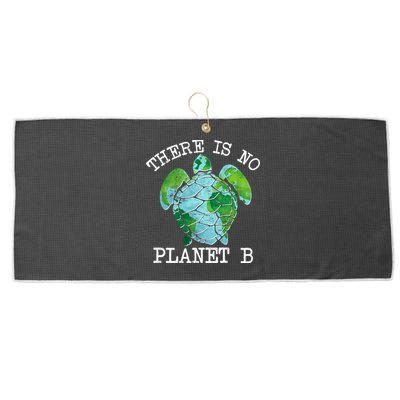 There is No Planet B Earth Large Microfiber Waffle Golf Towel