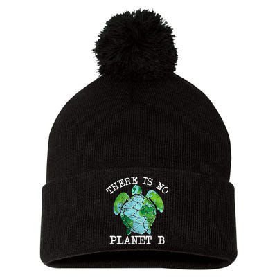 There is No Planet B Earth Pom Pom 12in Knit Beanie