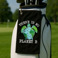 There is No Planet B Earth Golf Towel
