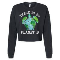 There is No Planet B Earth Cropped Pullover Crew