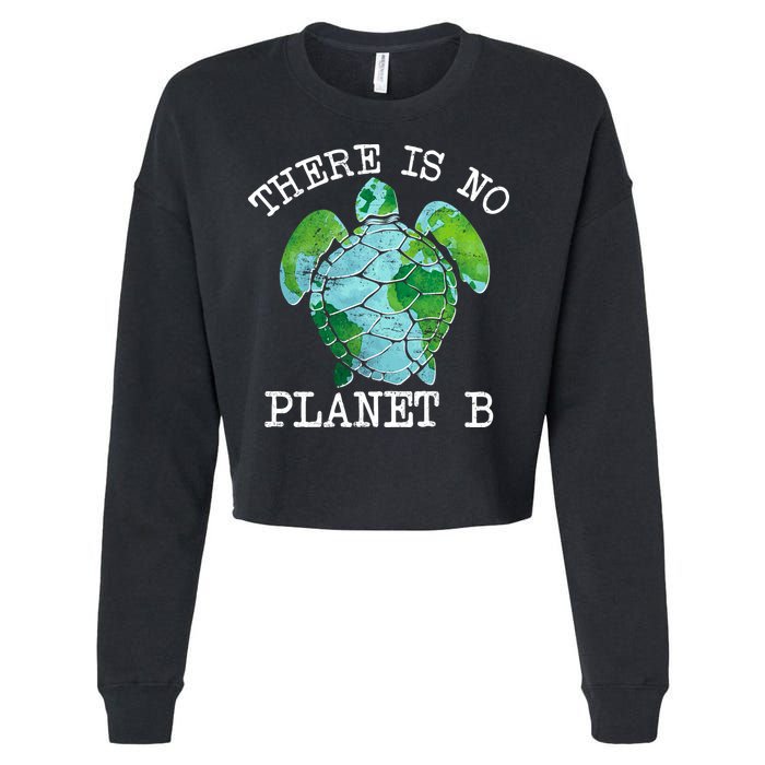 There is No Planet B Earth Cropped Pullover Crew