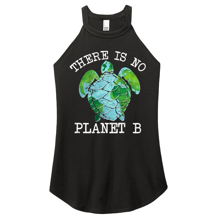 There is No Planet B Earth Women's Perfect Tri Rocker Tank