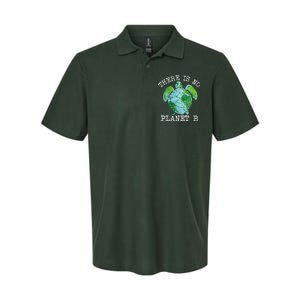 There is No Planet B Earth Softstyle Adult Sport Polo