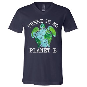 There is No Planet B Earth V-Neck T-Shirt