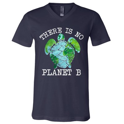 There is No Planet B Earth V-Neck T-Shirt