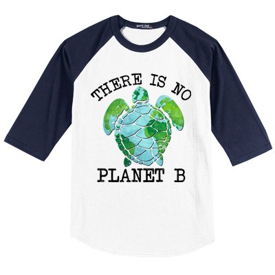 There is No Planet B Earth Baseball Sleeve Shirt