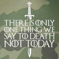 There Is Only One Thing We Say To Death Not Today Legacy Tie Dye Trucker Hat