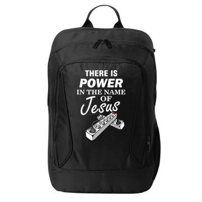 There Is Power In The Name of Jesus City Backpack