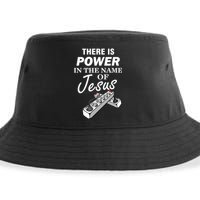 There Is Power In The Name of Jesus Sustainable Bucket Hat