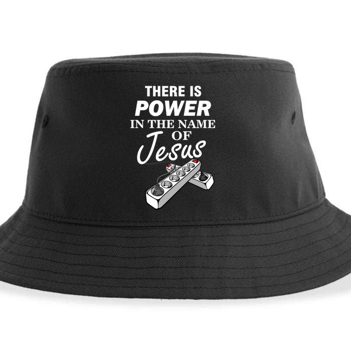 There Is Power In The Name of Jesus Sustainable Bucket Hat